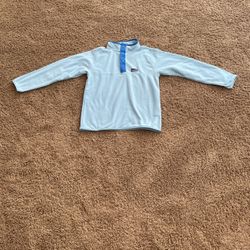 Blue Fleece Button Up