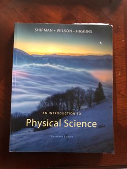 An introduction to physical science 13th edition (Shipman,Wilson,Higgins)