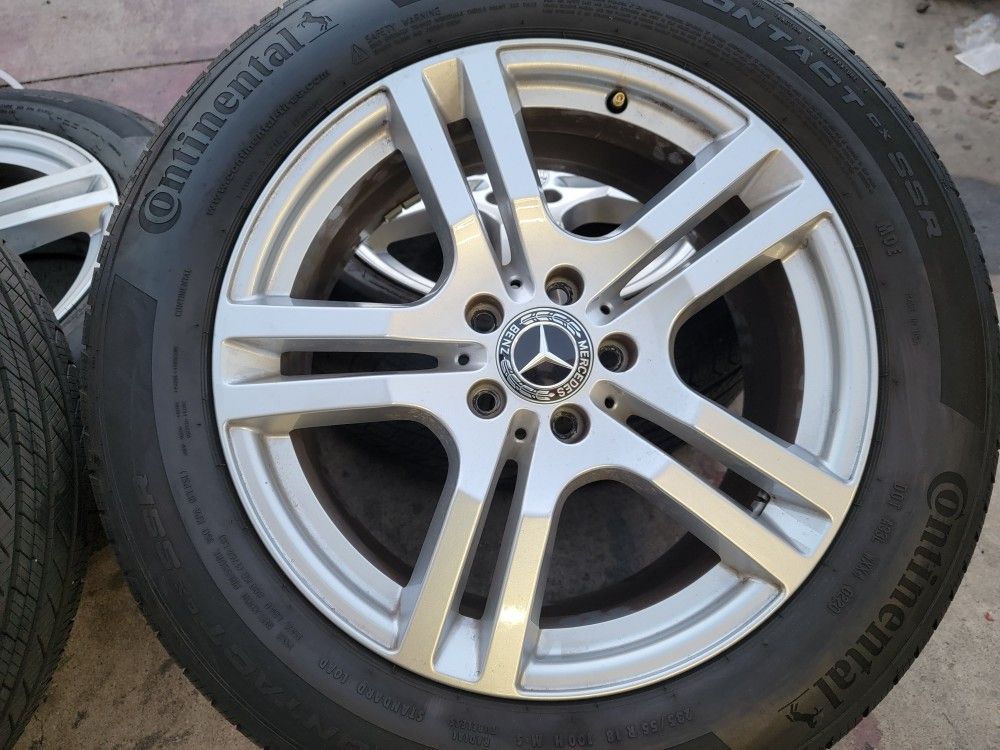 Original 18" Mercedes Benz GLB (contact info removed) /GLA Wheels With CONTINENTAL Tires