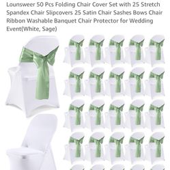 Brand New From Amazon Chair Covers/sashes