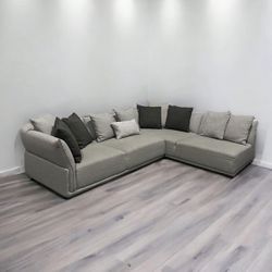Carlo Perazzi Sectional with Ottoman 