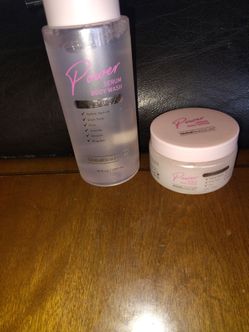 Body was and body scrub power serum