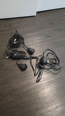 3 IKEA Hanging Lamp Cords / Lantern Sockets – New