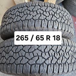 265 / 65 R 18 (2) TIRES GOODYEAR 