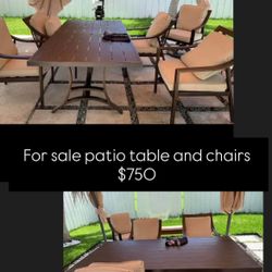 Patio Furniture Table And Chair 