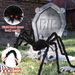 59IN Halloween Fake Spider Yard Garden Party Decoration 