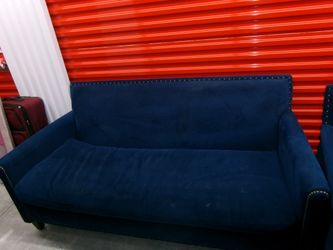 Navy Blue Upholstered Furniture Set