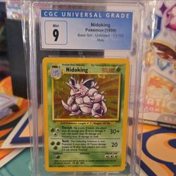 Nidoking 1999 Pokémon Base Set Holo CGC 9