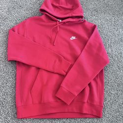 Nike Fleece Hoodie Red Men’s Size Large