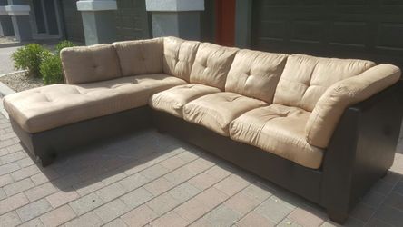 10ft × 7ft 2 Toned Sectional Couch Free Same Day Delivery