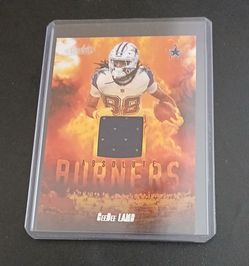 CeeDee Lamb card with a piece of a jersey he's worn in a game.  $10