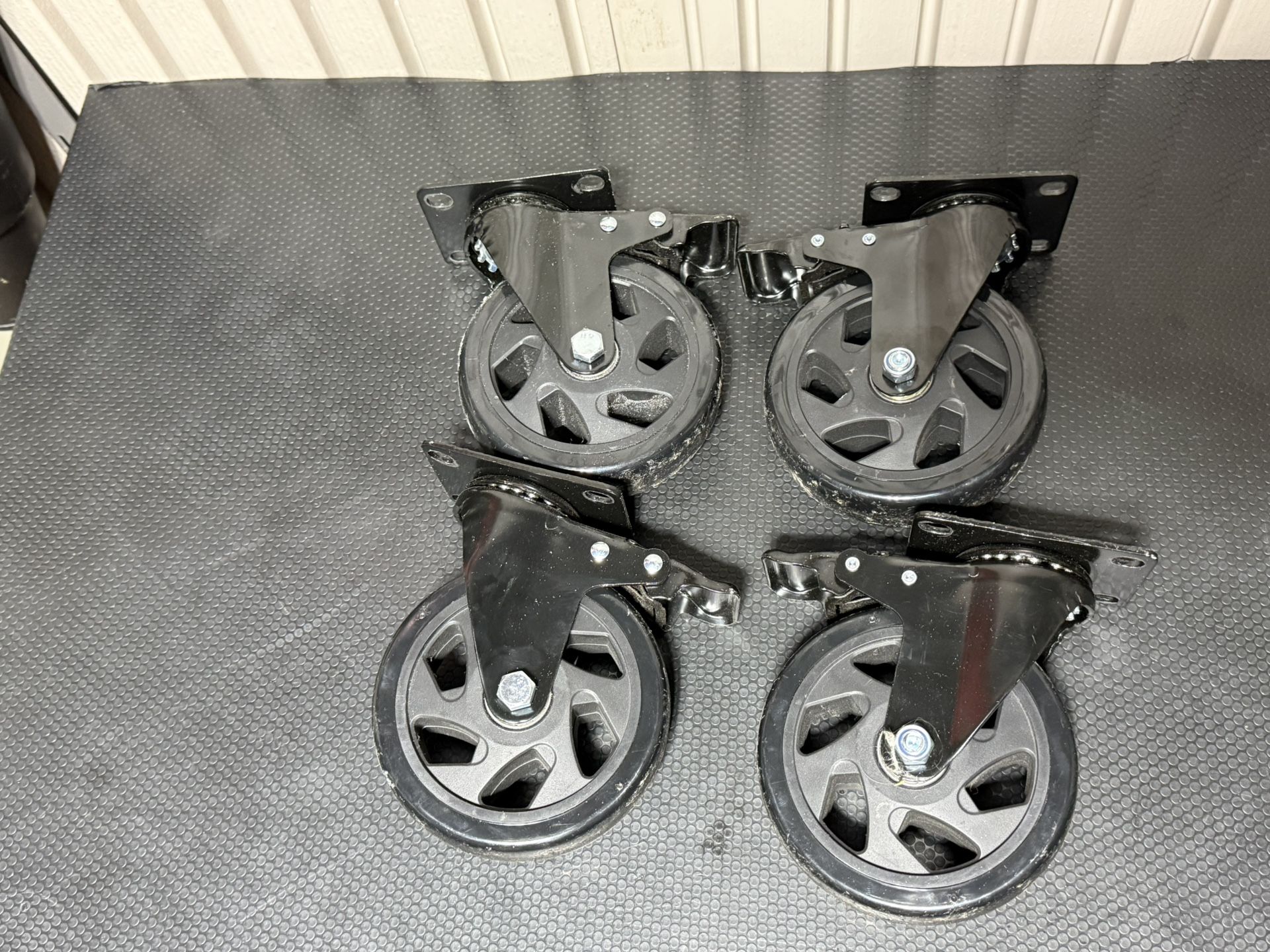 5" wheel casters swivel locking for tool box tool chest Tool Cart Husky Craftsman etc