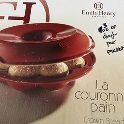 Emile Henry Crown Bread Roll Baker