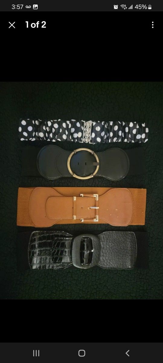 4 Dress Up Belts For Women's