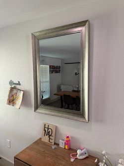 Silver Framed Wall Mirror