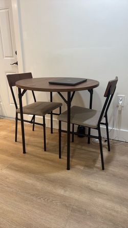 IKEA GRÖTÅN Round Dining Table + 2 Chairs