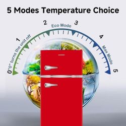 Red Mini Fridge Never Used 