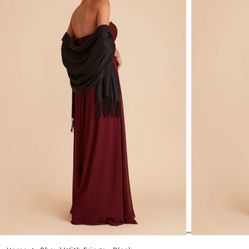 Birdy Grey Black Shawl 