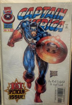 1996 Captain America #1 Comic Book.