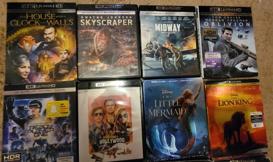 4K BLU RAY MOVIES
