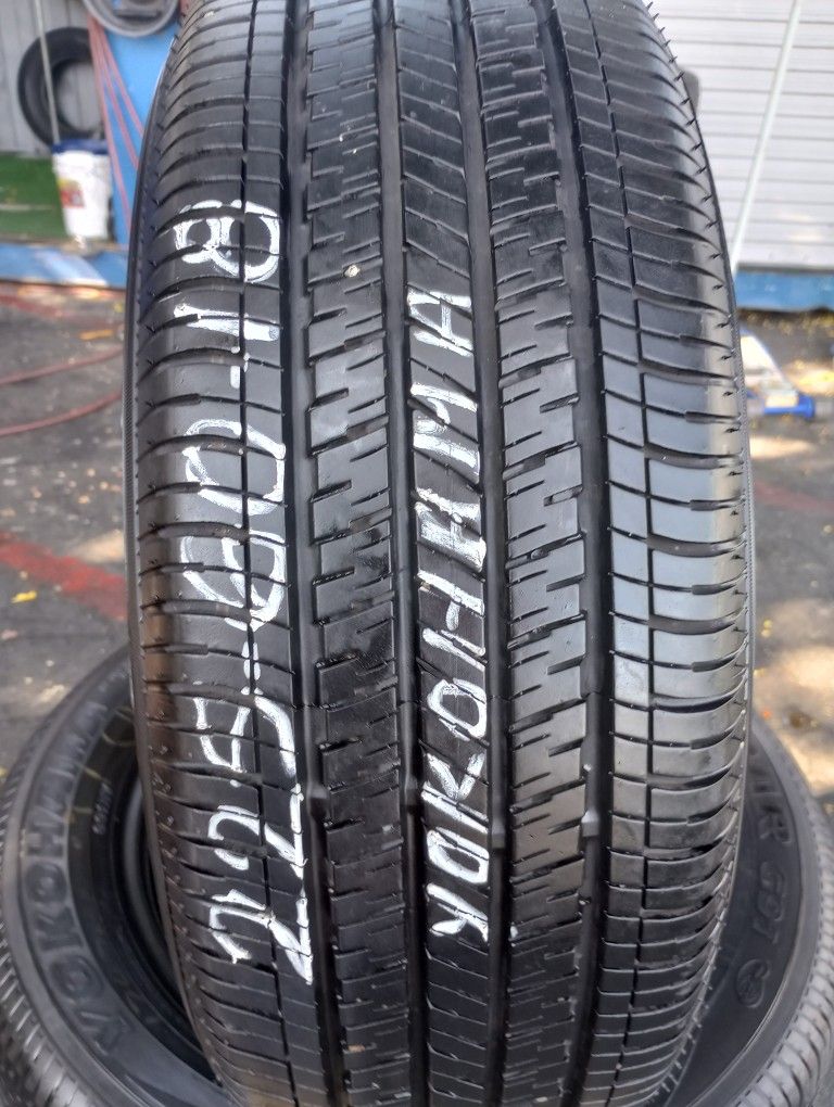4 Used Tires 225-60-18 Yokohama Geolander G 91