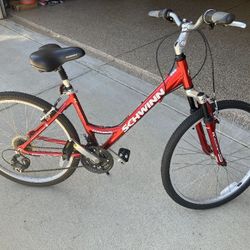Schwinn Suburban Shimano Tourney Bike - Red USED