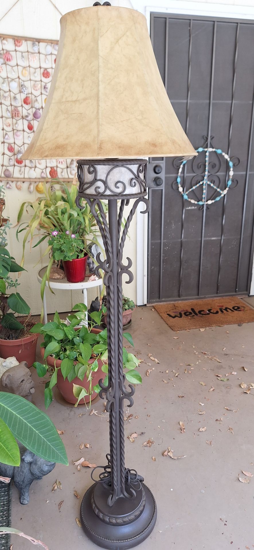 Ornate vintage Metal Lamp