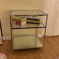Mirror Glass Side Table