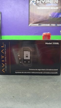Avital Model 3308L 2-Way LCD Security System