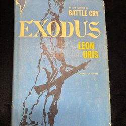 Exodus by Leon Uris First Edition Vintage 1958 Hardcover with Dust Jacket