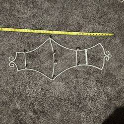 Large Iron Wall Mount Plate Holder