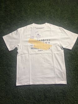 White M Maison Margiela T-Shirt tape design