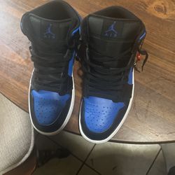 Blue And Black Jordan 1s Size 8.5