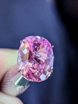 Certified Pinkish 13.2 Carat Padparadscha Saphire