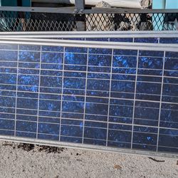 2) solar panels condition unknown array panel pair