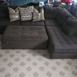3 Seat Couch With Ottoman 