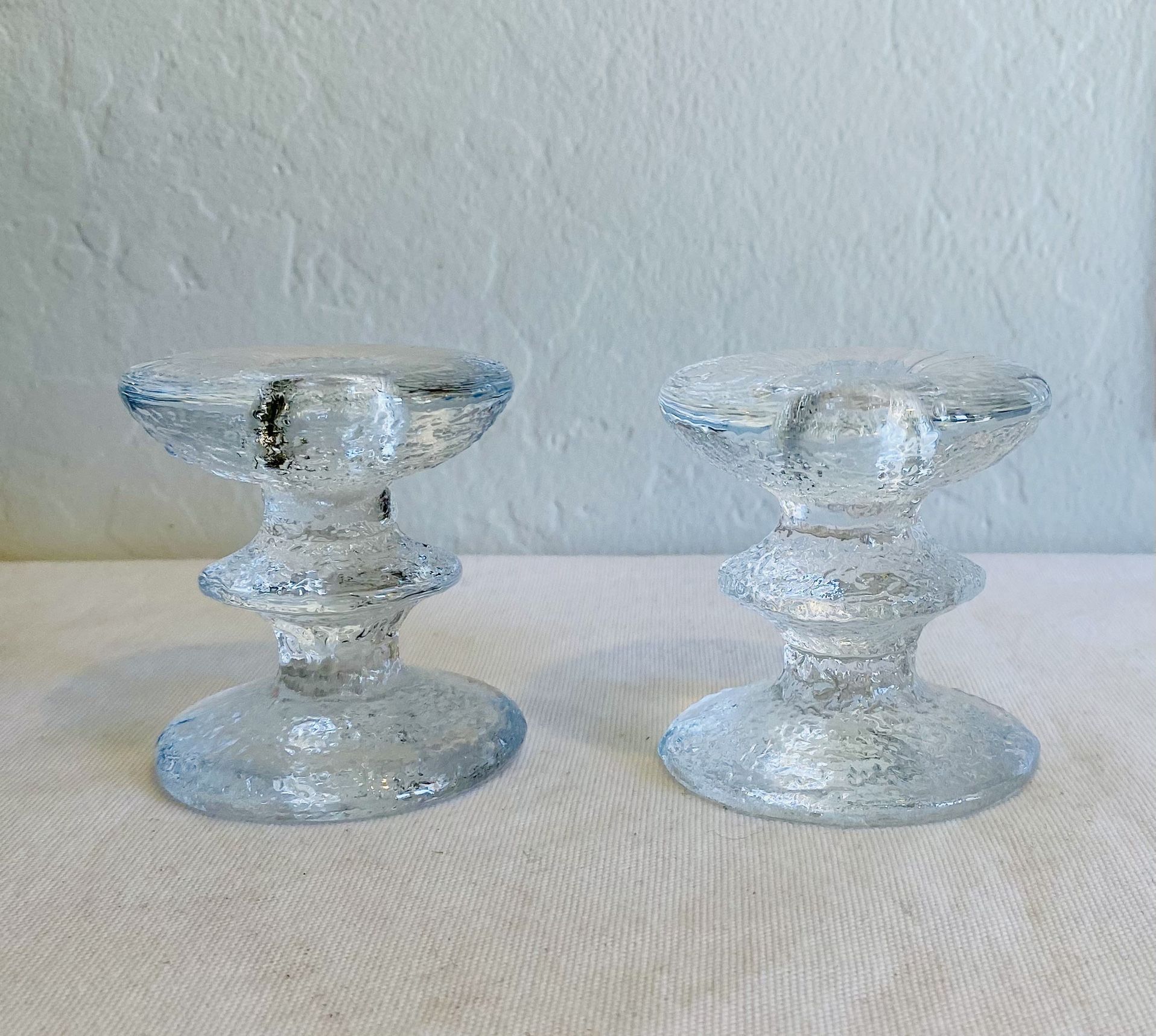 vintage mid century modern iitala festivo candle sticks finland
