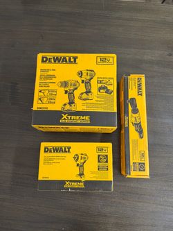 Dewalt 4-tool kit drill impact driver ratchet impact wrench