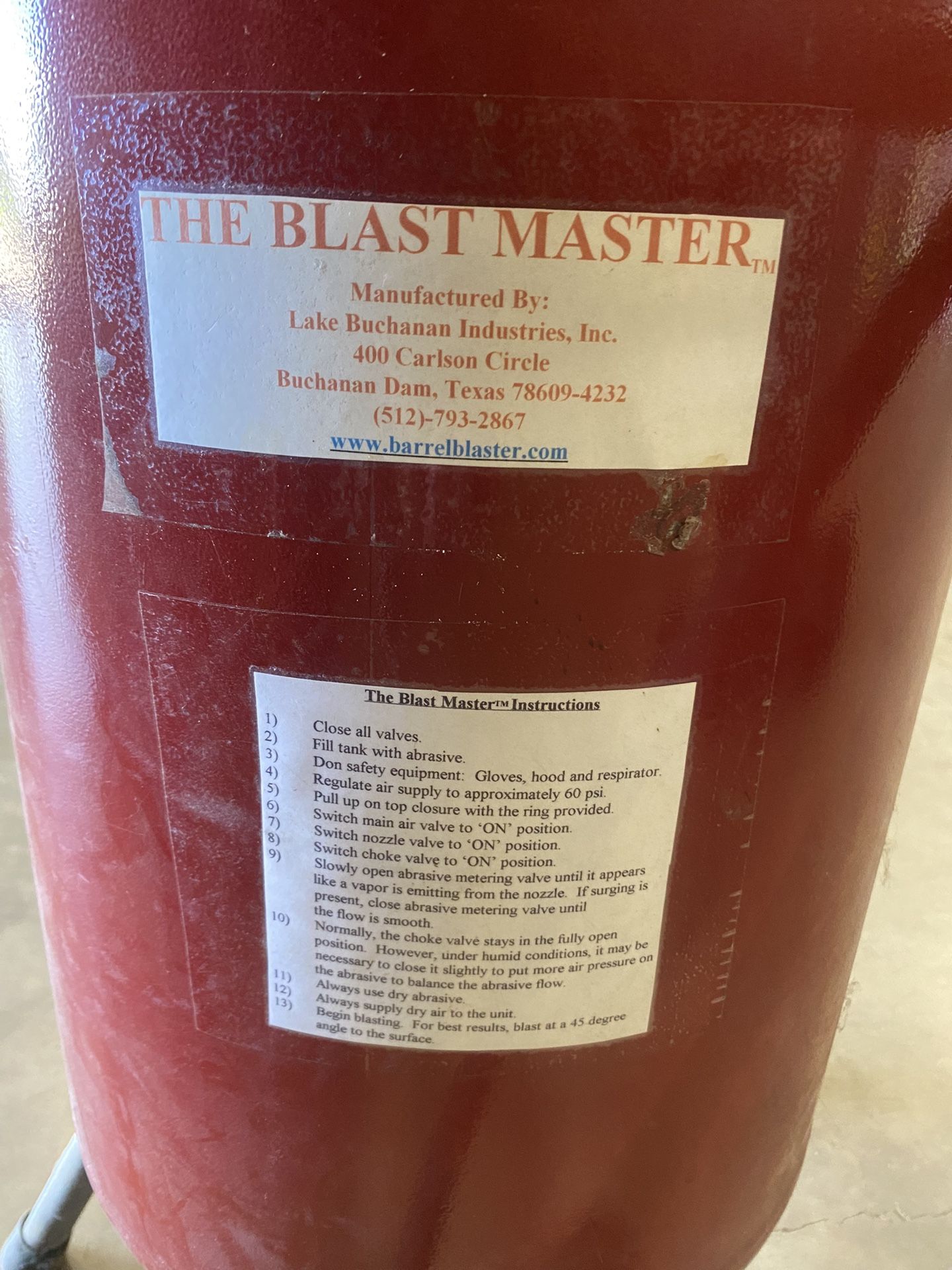 Portable Sandblaster
