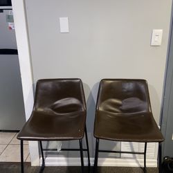 Set of Brown Barstools/Counterstools