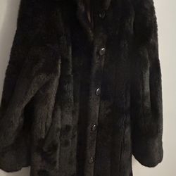 Faux Mink Coat 