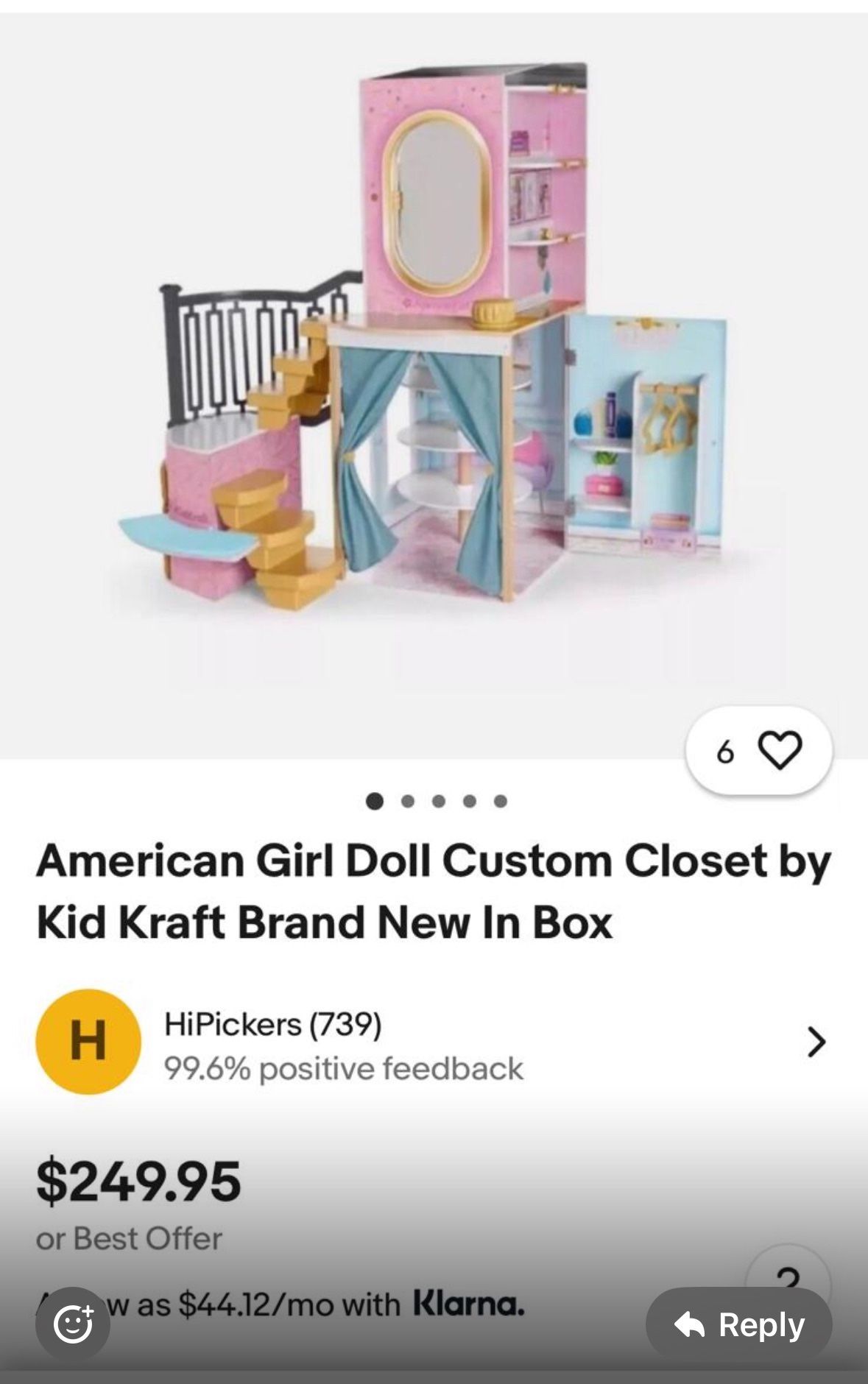 New American Girl Doll Closet
