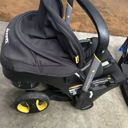 Doona Car Seat & Stroller, Nitro Black - All-in-One Travel System