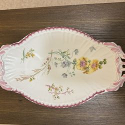 Vintage Floral Trinket/Serving Tray 