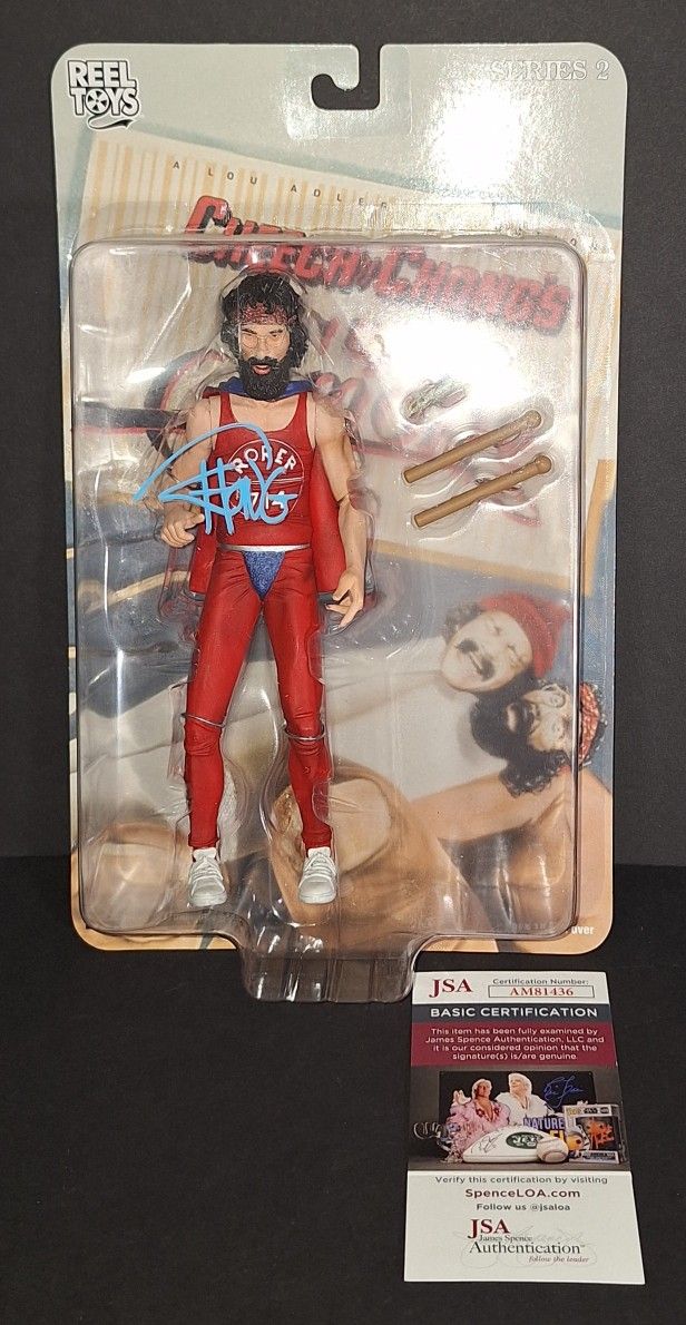 🔥Tommy Chong autographed Cheech and Chong Up in Smoke Neca action figure JSA COA🔥