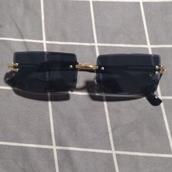 European Designer Style Rimless Sunglasses 