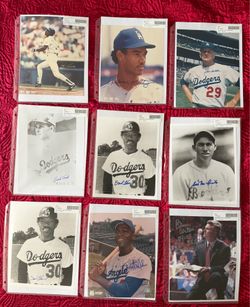 Lot of 9  original baseball players autographed authenticity