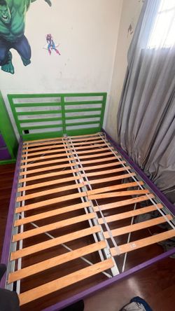 Custom Superhero-Inspired IKEA Bed Frame – $125 Obo