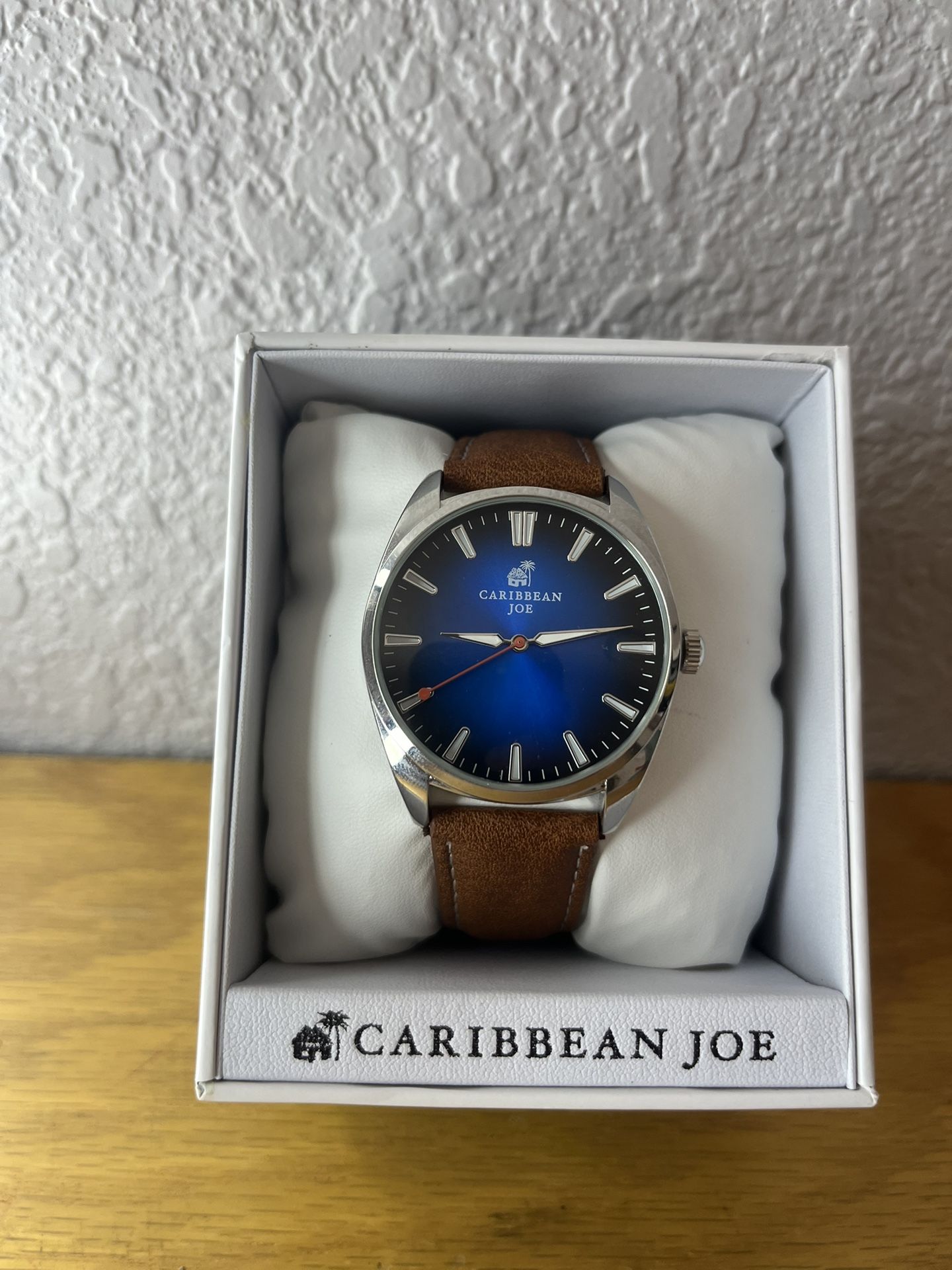 Caribbean Joe – Metallic Blue Dial (Brown Band)