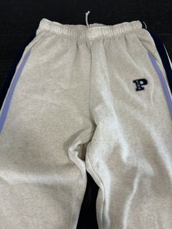 Large White With A Strip Of Purple Cozy Pants (New)